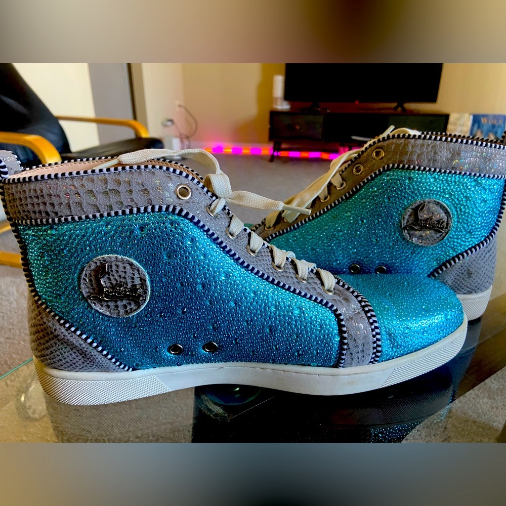 Christian Louboutin Swarovski mens shoes